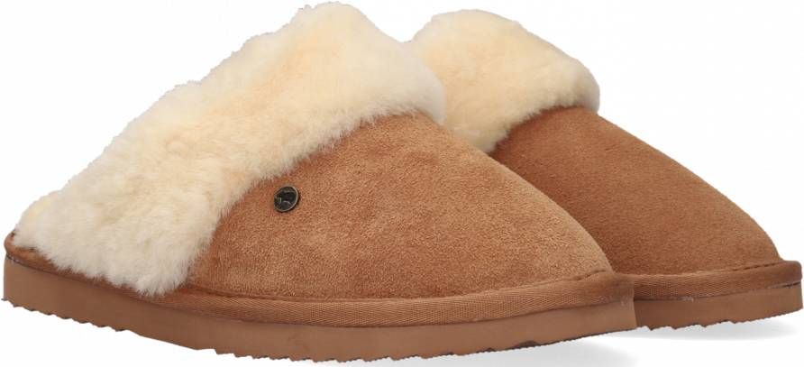 WARMBAT Pantoffels Dames Flurry Maat: 39 Materiaal: Suède Kleur: Cognac
