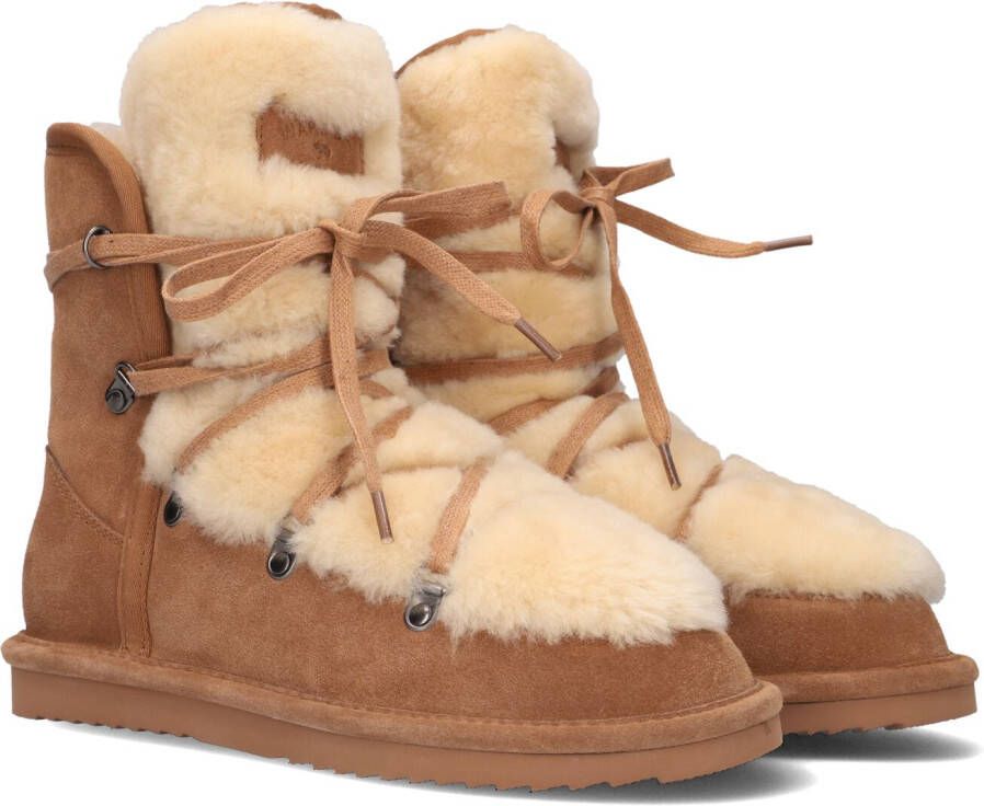Warmbat Moonbi Pantoffels Sloffen Dames Cognac
