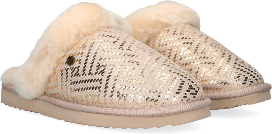 WARMBAT Pantoffels Dames Collie Maat: 36 Materiaal: Suède Kleur: Goud