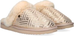 Warmbat Collie Pantoffels Sloffen Dames Roségoud