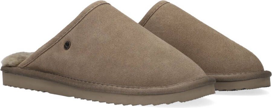 Warmbat Classic Unisex Suede Sloffen Mosgroen