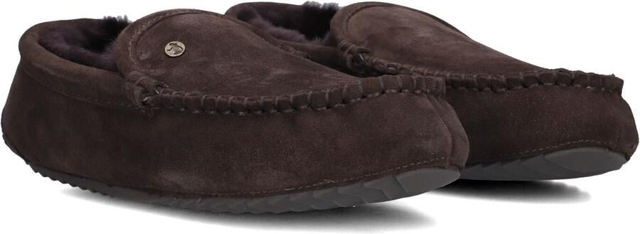 WARMBAT Pantoffels Heren Earlwood Maat: 41 Materiaal: Suède Kleur: Bruin