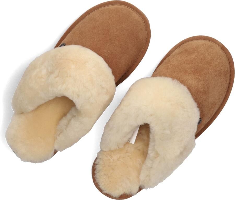 WARMBAT Pantoffels Dames Flurry Maat: 38 Materiaal: Suède Kleur: Cognac