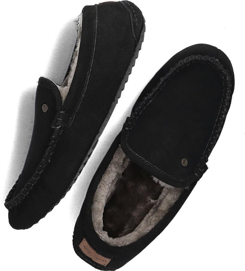 WARMBAT Pantoffels Heren Earlwood Maat: 41 Materiaal: Suède Kleur: Zwart