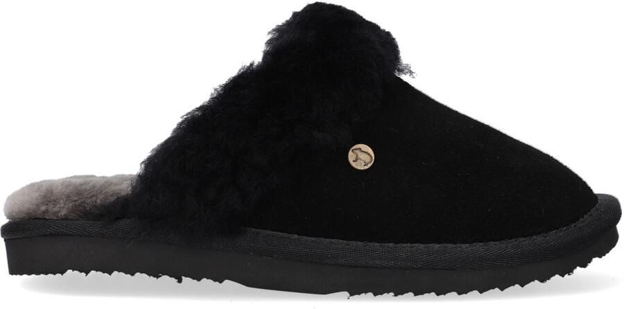 Warmbat Australia leren pantoffels zwart Leer Effen 33 - Foto 3