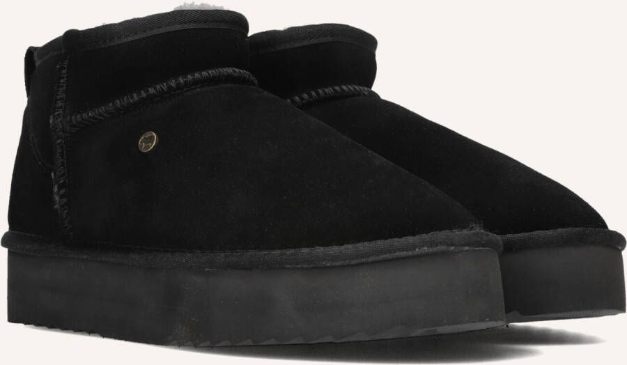 WARMBAT Vachtlaarzen Dames Durack Plateau Maat: 43 Materiaal: Suède Kleur: Zwart