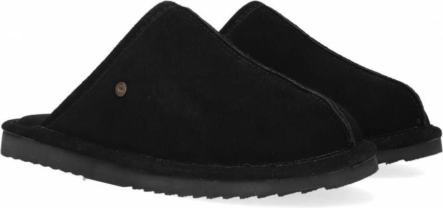 Warmbat Australia Barron suède pantoffels zwart