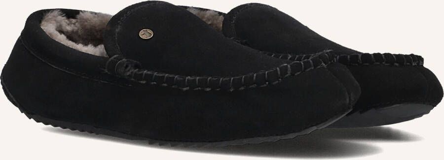 WARMBAT Pantoffels Heren Earlwood Maat: 41 Materiaal: Suède Kleur: Zwart