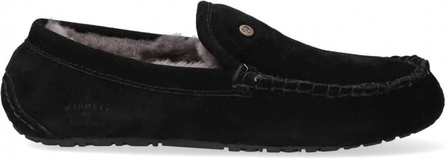WARMBAT Pantoffels Heren Earlwood Maat: 40 Materiaal: Suède Kleur: Zwart