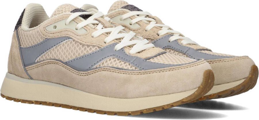 Woden Reflecterende Sneaker Hailey Beige Dames