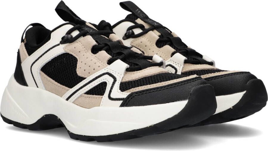 Woden Stijlvolle en sportieve sneakers met stevige zool Beige Dames