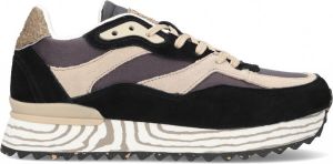 Woden Sophie Marble Lage sneakers Dames Zwart