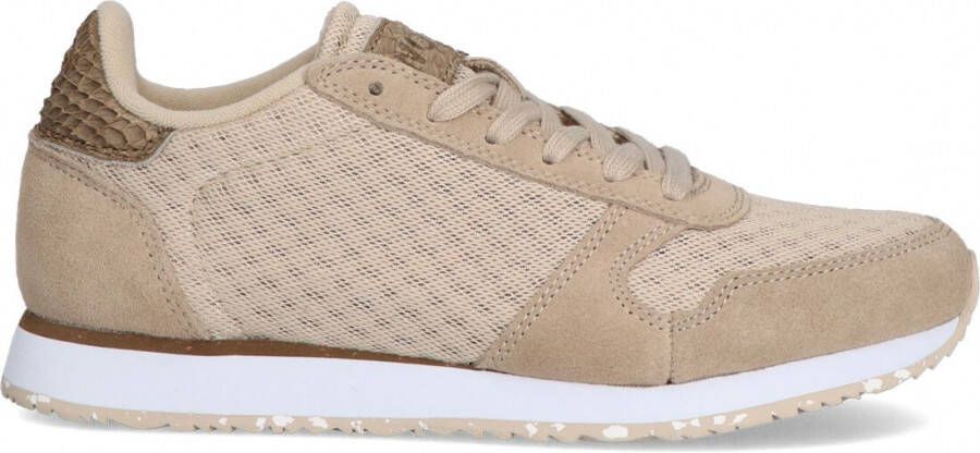 Woden Ydun Suede Mesh Ii Lage sneakers Leren Sneaker Dames Beige