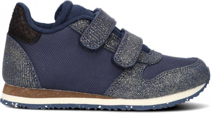Woden Kids Woden Sandra Pearl Nylon Lage sneakers Meisjes Blauw