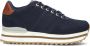 Woden Nora III Donker Marineblauw Suède Platform Sneaker Blue Dames - Thumbnail 1