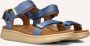 WODEN Blauwe Sandalen Line - Thumbnail 1