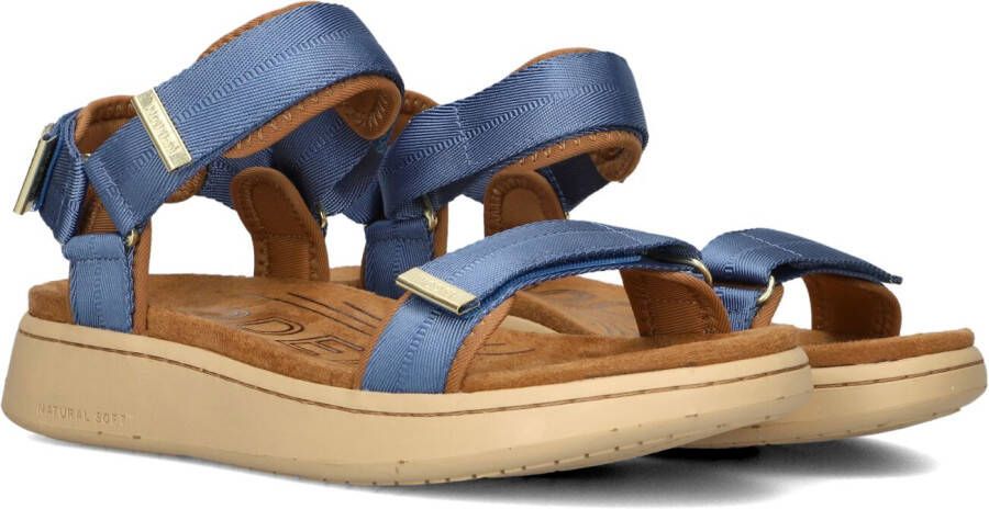 WODEN Blauwe Sandalen Line