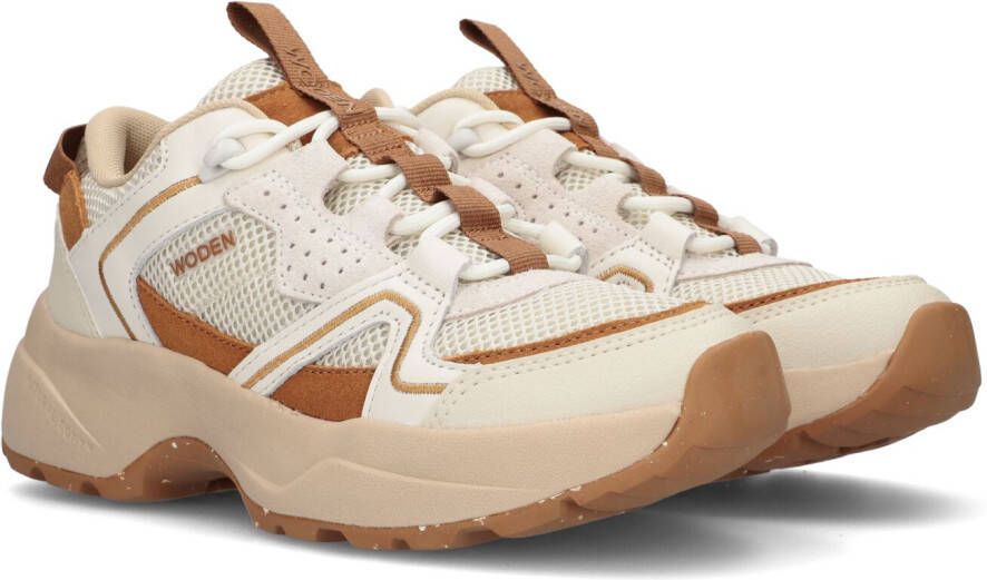 Woden Stijlvolle en sportieve Sif Tech sneaker Brown Dames