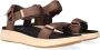 Woden Stijlvolle en comfortabele Line sandaal met verstelbare bandjes Brown Dames - Thumbnail 1