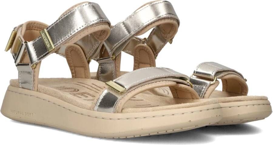 Woden Line Heritage Sandalen Dames Goud