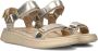 Woden Line Heritage Sandalen Dames Goud - Thumbnail 1