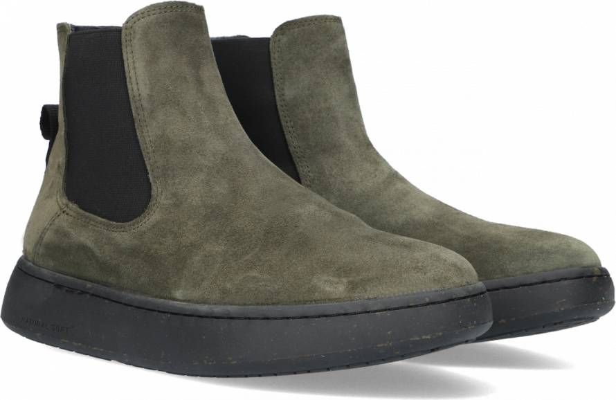 Woden Groene Chelsea Boots Hannah