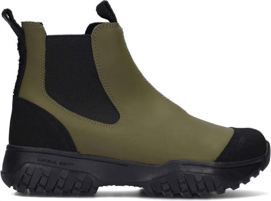 Woden Magda Track Waterproof Chelsea boots Enkellaarsjes Dames Groen