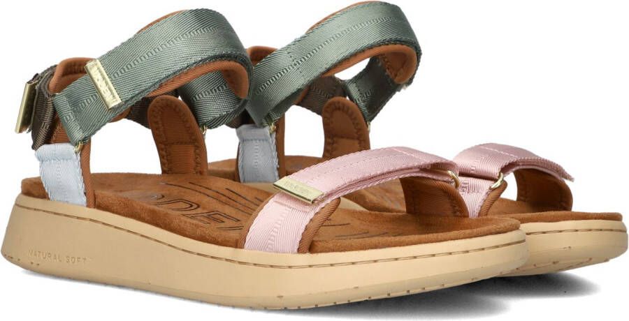 WODEN Groene Sandalen Line