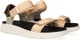 Woden Comfortabele Textielsandaal met Leren Details Multicolor Dames - Thumbnail 4