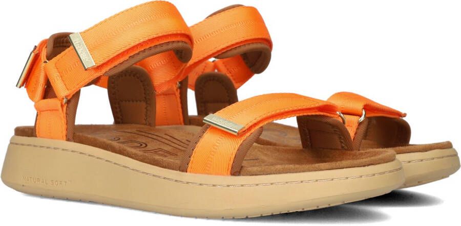 WODEN Oranje Sandalen Line