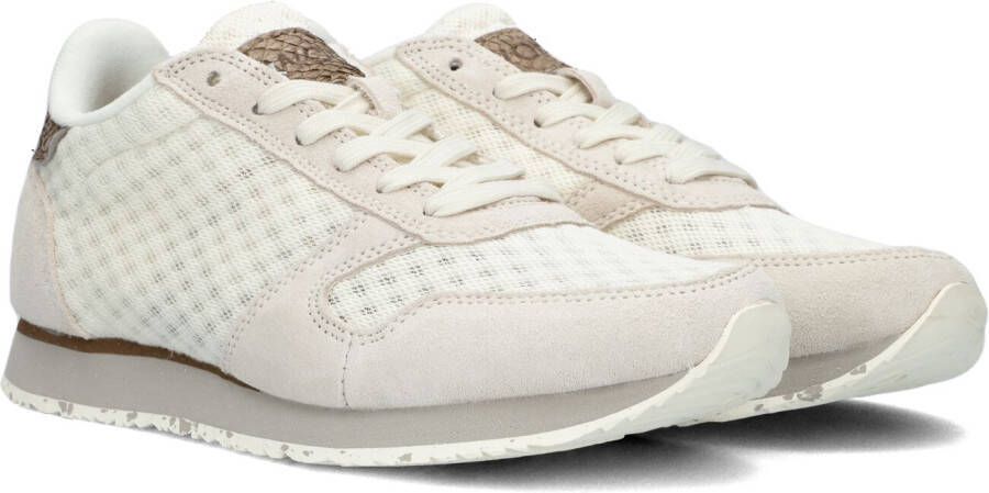 Woden Witte Lage Sneakers Ydun Suede Mesh Ii