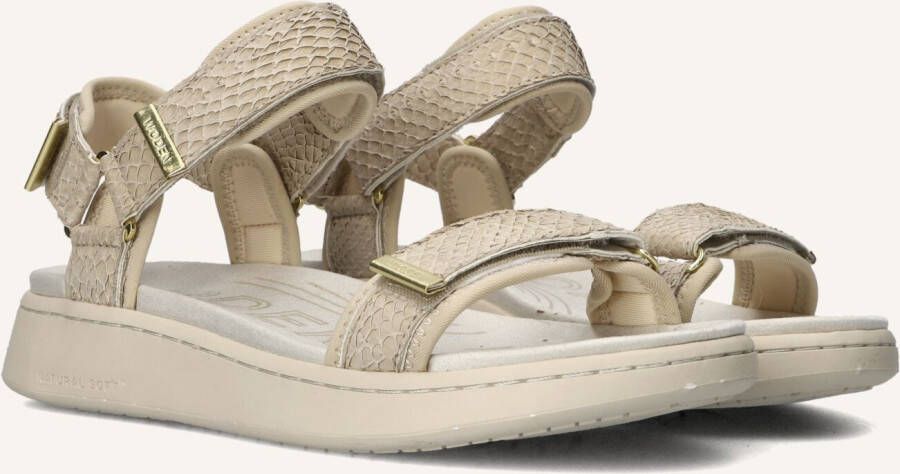 Woden Line Fish Sandalen Dames Gebroken wit