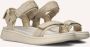 Woden Line Fish Sandalen Dames Gebroken wit - Thumbnail 1