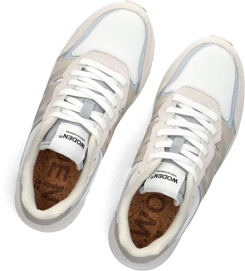 Woden Beige Suède Lage Sneakers met Reflecterende Details - Foto 4