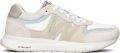 Woden Beige Suède Lage Sneakers met Reflecterende Details - Beige