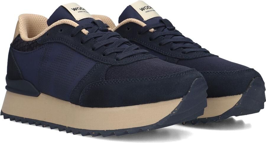 Woden Ronja Plateau Sneakers Dames Blauw