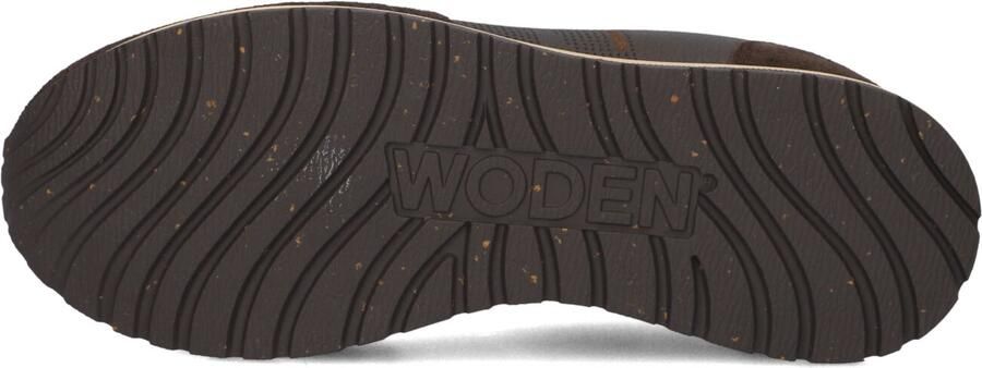 Woden Ronja Mix Sneakers Dames Leren Sneaker Bruin - Foto 4
