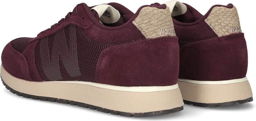 Woden Ydun Icon II leren sneakers aubergine - Foto 3