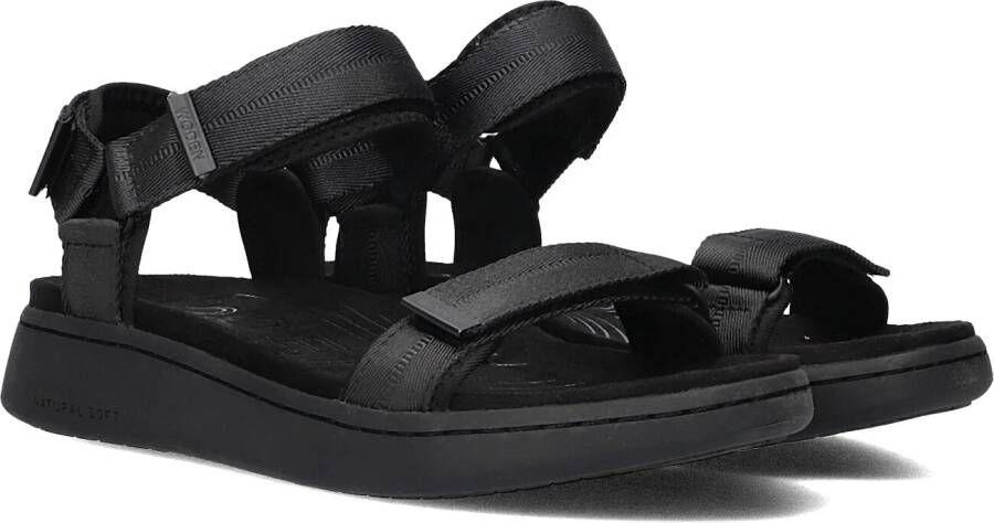 Woden Stijlvolle Line Sandalen Black Dames