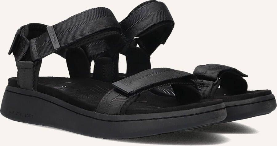 Woden Stijlvolle Line Sandalen Black Dames