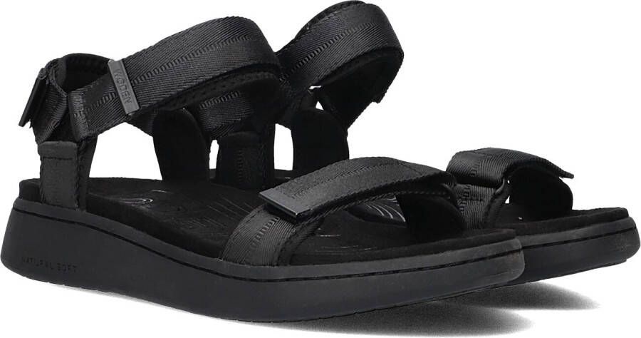 Woden Stijlvolle Line Sandalen Black Dames