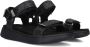 Woden Line Glitter Sandalen Dames Zwart - Thumbnail 1