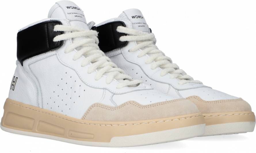 Womsh Ink High Hoge sneakers Leren Sneaker Heren Wit