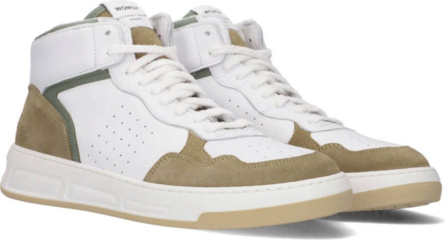 Womsh Witte Hoge Sneaker met Unieke Details White Heren