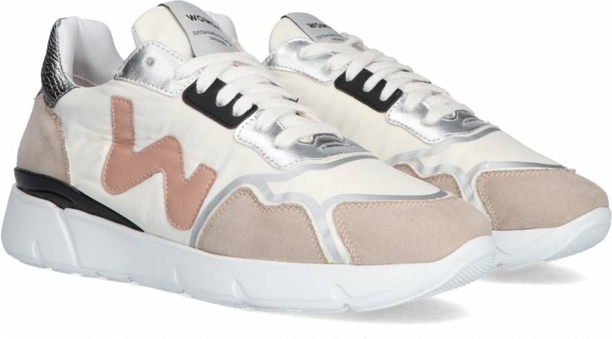 Womsh Vegan Runny Lage sneakers Dames Wit - Schoenen.nl