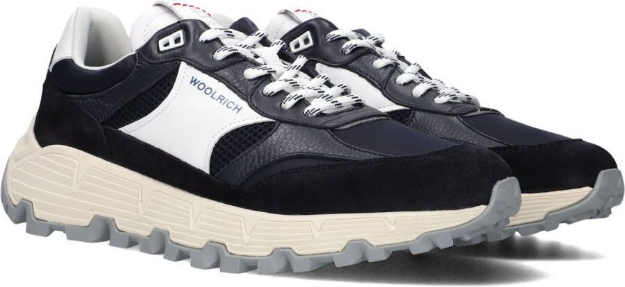 Woolrich Runner Sneaker Tech Sneaker Heren Lage sneakers Leren Sneaker Heren Blauw