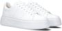 Woolrich Cupsole Chunky Dames Lage sneakers Leren Sneaker Dames Wit - Thumbnail 1