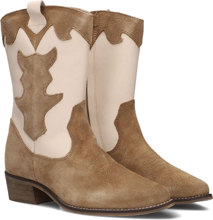 WYSH Beige Cowboylaarzen Nolia