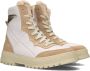 Wysh Ariel Veterboots Laarzen Met Veters Meisjes Kids Beige - Thumbnail 1