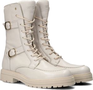 Wysh Karlie Veterboots Laarzen Met Veters Meisjes Beige